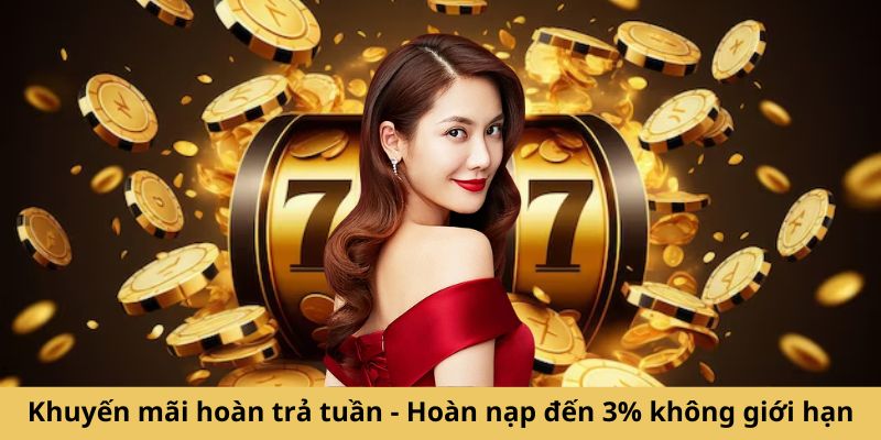 Khuyến mãi hoàn trả tuần - Hoàn nạp đến 3% không giới hạn